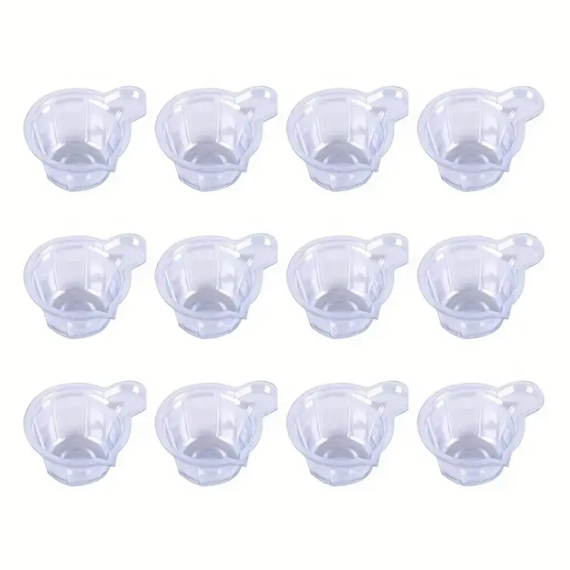 100pcs 40ml/1.35oz使い捨てプラスチックエポキシ樹脂ミキシングカップディスペンシングカップエポキシ樹脂ジュエリー作り飾り鋳造用