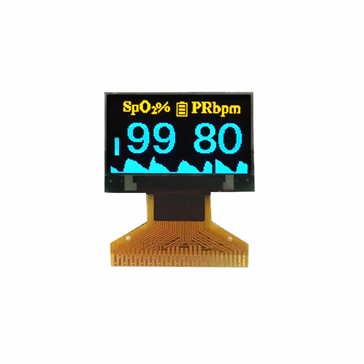 0,96 дюймовый 128X64 OLED дисплей желтый/синий интерфейс I2C SPI
