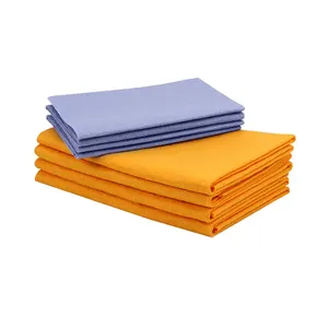 The Original Shamwow Super Absorbent Multi-purpose Cleaning Shammy Towel Cloth Not Scratch 4 Large Orange and 4 Small Blue