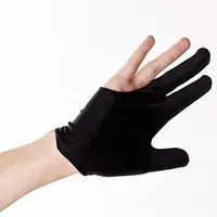 Three Finger Left Elastic Cue Stretchable Hand Protection Pool Shooter Training Sport Snooker Billiard Gloves Safeguard