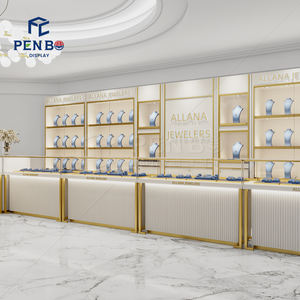 Kabinet etalase tampilan perhiasan kustom desain sederhana kelas atas meja <span class=keywords><strong>Display</strong></span> perhiasan kaca Modern untuk toko perhiasan - Product Image 6