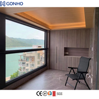 Nouvelle fenêtre électrique coulissante verticale en aluminium GONHO pour balcon, idéale pour la maison
