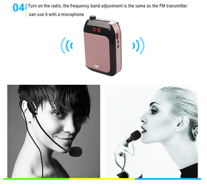 GAW-F08 Sale FM Wireless Microphone , Portable FM Wireless Headset Microphone Megaphone <strong>Radio</strong> <strong>Mic</strong> for Loudspeaker/ Teach - Product Image 6