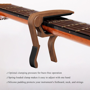 Dedo Music Custom Logo Metal Capo en color palisandro para guitarras acústicas y eléctricas Precio competitivo para <span class=keywords><strong>Martin</strong></span> Ukulele - Product Image 4