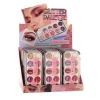 Palette de fards à paupières scintillants Kiss Beauty 10 couleurs, maquillage professionnel, logo personnalisé, marque privée