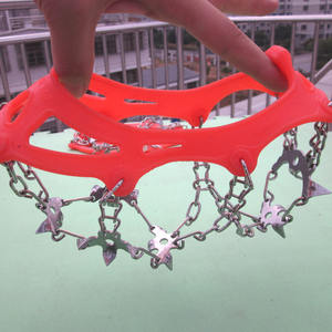 Crampones de acero inoxidable para senderismo, 8-18 dientes, antideslizantes reforzados para escalada en nieve con bolsa de almacenamiento - Product Image 3