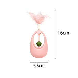 Juguete para Gatos Ecológico de Estilo Moderno, Divertido Juguete con Bola de Menta para Aliviar el Estrés, Hecho de Plástico Resistente - Product Image 6