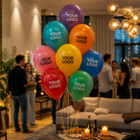 Ballons publicitaires personnalisés de 10 pouces avec logo, en latex, gonflables à l'hélium, OEM ODM, imprimés, ballons personnalisés avec logo sur mesure