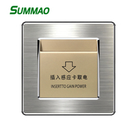 Interrupteur universel pour prise de courant sumaco, panneau en acier inoxydable, haute fréquence, 1 pièce