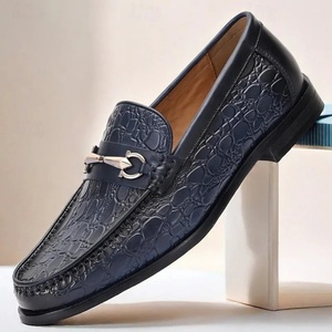 Mocasines de Cuero Genuino para Hombre, Transpirables, Estilo Británico, Suela Suave, Zapatos Casuales Versátiles para Exportación - Product Image 1