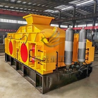 Concasseur hydraulique à double rouleau, machine à fabriquer du sable par broyage pour le concassage moyen et fin