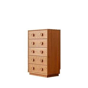 Cómoda Fangguo de Cinco Cajones, Madera de Cerezo, Mueble de Almacenamiento de Madera Maciza, Cómoda para Dormitorio, Diseño Versátil - Product Image 5