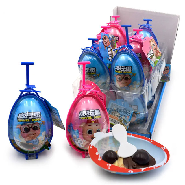 wholesale custom surprise egg chocolate jam with biscuit