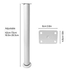 Pieds <span class=keywords><strong>de</strong></span> meubles télescopiques cylindriques robustes - Pieds <span class=keywords><strong>de</strong></span> support réglables pour projets <span class=keywords><strong>de</strong></span> bricolage/bancs <span class=keywords><strong>de</strong></span> travail/<span class=keywords><strong>table</strong></span> à manger/<span class=keywords><strong>table</strong></span> basse - Product Image 4