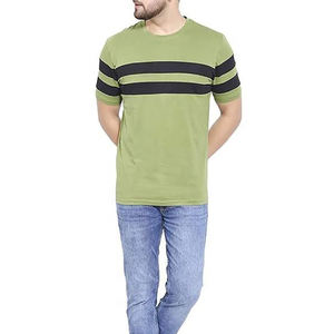 Camisetas de hombre de color contrastante OEM S, camisetas de hombre en venta, 100% algodón, cuello redondo, manga corta. - Product Image 1