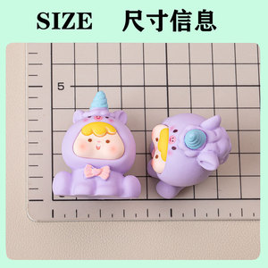 Figurines d'animaux peintes à la main en rouge vif, poupées en résine 3.65x3.40x4.55cm, accessoires de bijoux DIY, porte-clés, ornements de voiture - Product Image 2