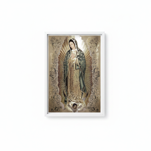 Virgin of Guadalupe Printed <b>Canvas</b> Elegant Catholic Home Decor Art Art Deco Panel Hanging Clear <b>Frame</b> - Product Image 2