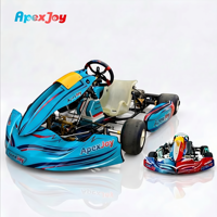 Châssis de kart 2 temps ApexJoy KF - Châssis de kart de course professionnel avec moyeux en magnésium, pédales, disques hydrauliques flottants ventilés et traités thermiquement