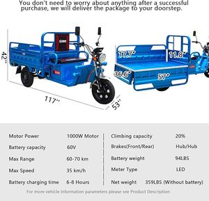 Venta Directa de Fábrica de Triciclos Eléctricos de Alta Calidad - Product Image 5