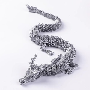 Figure Model Chinese Dragon With Movable Joints 3D Printing Processing of Dragon Creative Chinese Dragon and Egg Model - Product Image 1