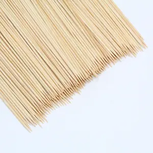 Food Grade Cotton Swabs Bamboo Screwers Skewer Pole/ Bamboo Stick Raw Materials / Bamboo 25cm 4mm Tools Outdoor BBQ >12 Per Kit