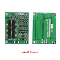 Carte de protection du chargeur de batterie au lithium 3S 4S 40A Li-ion 18650 BMS pour moteur de perceuse 11.1V 12.6V/14.8V 16.8V Enhance/Balance