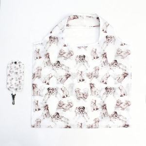 Sacs à provisions réutilisables en polyester 900D écologique pochette pliable d'épicerie en gros avec motif géométrique en nylon imprimé personnalisé - Product Image 6