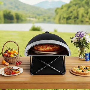 Modern Outdoor Patio Stainless Steel Italian Pizza Oven-Portable Charcoal/Wood-Fired <strong>Masonry</strong> Oven for Roasting Baking &amp; Grilling - Product Image 5