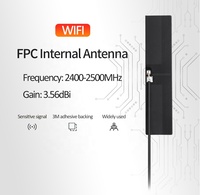 Antenne WiFi interne Cowin 2,4 GHz avec gain de 3,5 dBi et puissance de 10 W, connecteur FPC UFL pour installations de sécurité