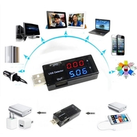 Probador de corriente y voltaje USB Keweisi, medidor de voltaje y corriente USB, analizador de cargadores USB, probador de baterías móviles, detector de energía.