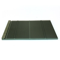 Dissipateur thermique pour processeur d'ordinateur en aluminium moulé sous pression, design carré argenté personnalisé, avec LED intégrées