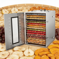 Voedseldehydrator met een bakformaat van 40 x 40 cm