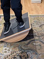 Youlike Core Strength Planche d'équilibre professionnelle en bois antidérapante pour la relaxation musculaire, utilisable sous le bureau
