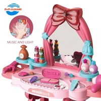 Table à langer intelligente à induction pour enfants, jouet pour filles, miroir de maquillage, table à langer avec chaise