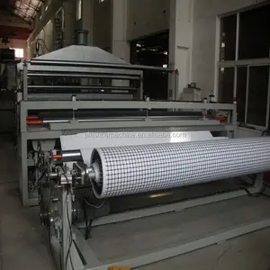 4 mètres de géogrille stratifiée avec machine de fabrication de géotextiles, ligne de production de stratification plastique (double face)