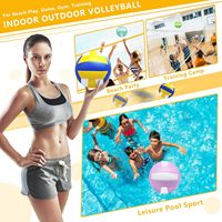 Balones de Voleibol de Alta Calidad, Tamaño Oficial 5, de Cuero PU, para Interior y Exterior, Suaves al Tacto, para Jugar en la Playa, Entrenamiento en el Gimnasio
