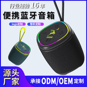 Portable <b>Speaker</b> <b>Mini</b> Wireless Rechargeable With Colorful LED Light For Outdoor Indoor Use - Product Image 4