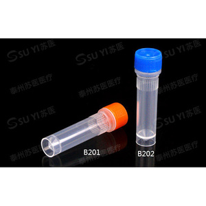 Suyi Medical 5ml <b>Flat</b> Bottom Plastic Cryogenic Tube <b>Screw</b> Cap For Lab Use B204 - Product Image 3