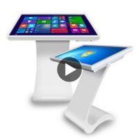 Écran tactile capacitif AIO HD 6 mm IP65 sur pied pour affichage de texte en ascenseur intérieur avec garantie d'un an et SDK