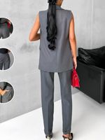 Nouvelle Collection 2026 : Ensemble Décontracté Chic, Gilet et Pantalon Deux Pièces pour l'Été, Tenue de Bureau Haut de Gamme pour Femme