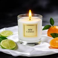 Bougie parfumée en cire de soja de luxe en gros, aromathérapie, bougies personnalisées pour les fêtes, Thanksgiving, Noël, parfum d'intérieur, marque privée OEM