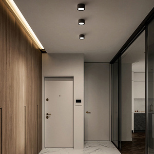 Đèn LED âm trần hiện đại thiết kế mới màu đen công suất cao 9W, thân sắt, kiểu núm xoay, lắp nổi, dùng cho thiết kế nội thất - Product Image 5