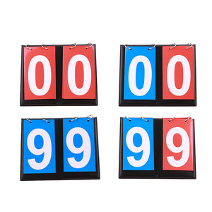 Tableau de pointage portable LXY-095 pour les jeux de plein air dans la cour, les cartes à rabat portables <span class=keywords><strong>Flipper</strong></span> retournent jusqu'à 99" - Product Image 2