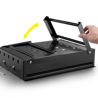 Mini Barbecue Pliant Portable sans Fumée pour Camping en Plein Air, Grille à Charbon en Fer Multifonction pour Cuisson, Pique-niques, Plage et Activités Extérieures
