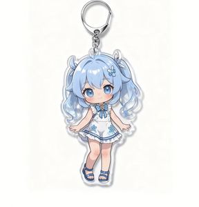 Custom <b>Anime</b> 3D Die Cut Flexible Acrylic Magnet Charms Irregular Shape Digital Photo <b>Keychain</b> Souvenirs - Product Image 2