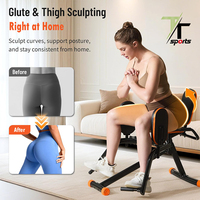 TTSPORTS Appareil d'exercice pour abducteurs et adducteurs de la hanche, équipement de musculation réglable pour le bas du corps, idéal pour la maison et la salle de sport