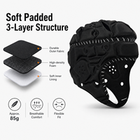 YOUNGSON Casque de football 7v7 personnalisé à faible MOQ, casque de rugby rembourré souple, casque de scrum pour jeunes et adultes, fournisseur d'équipement de protection avancé contre les impacts pour équipes