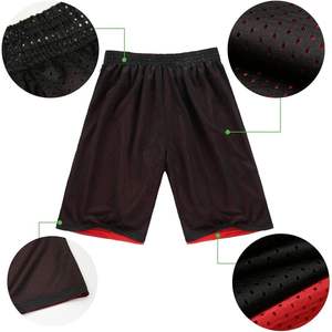 2025 Pantalones cortos de baloncesto reversibles de 7 \ "para hombre Pantalones cortos deportivos de malla larga de doble cara - Product Image 3