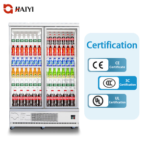 Free Custom logo Bar Glass Door Beverage Display Commercial Upright Refrigerator - Product Image 1