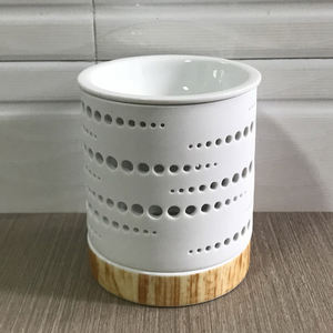 <span class=keywords><strong>Lampe</strong></span> de table en céramique blanche Brûleur de cire pour la <span class=keywords><strong>maison</strong></span>, le bureau et la chambre <span class=keywords><strong>à</strong></span> coucher Objets décoratifs pour le salon - Product Image 2